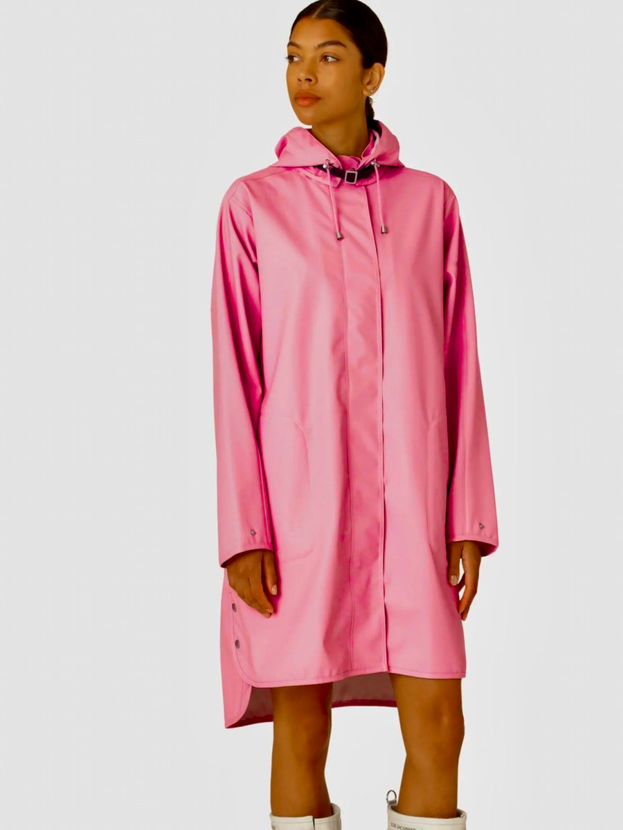 Jersey Lined Showerproof Coat - Pink Lemonade Strawberry Patch