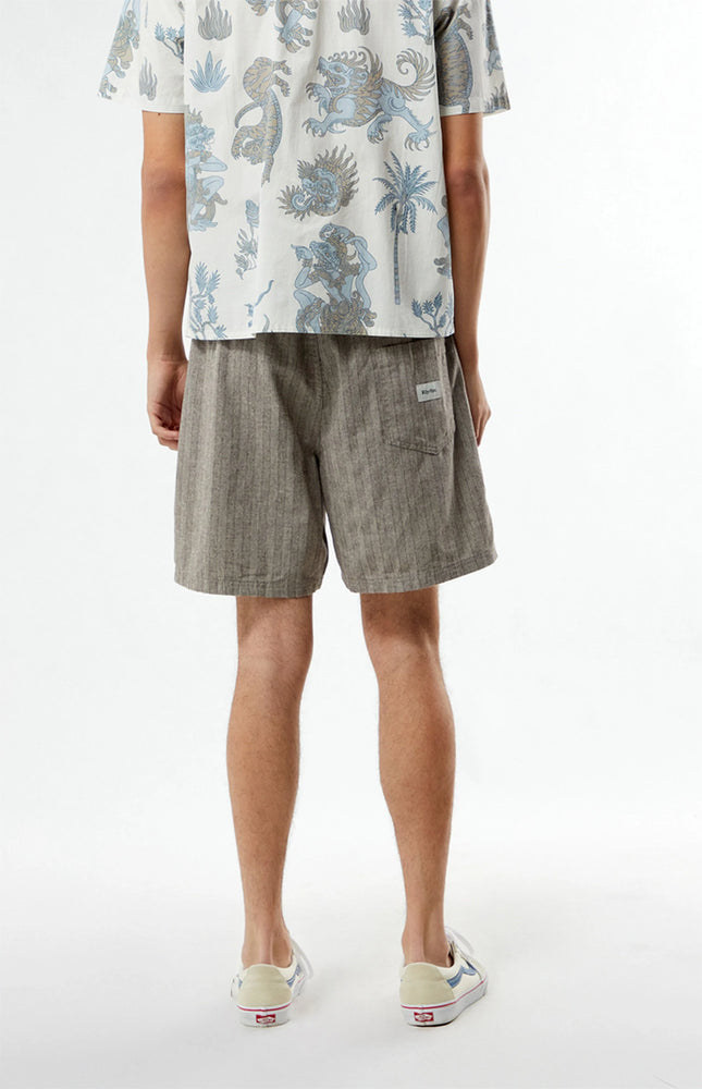 
            
                Load image into Gallery viewer, Linen Stripe Fatigue Jam- Brown
            
        