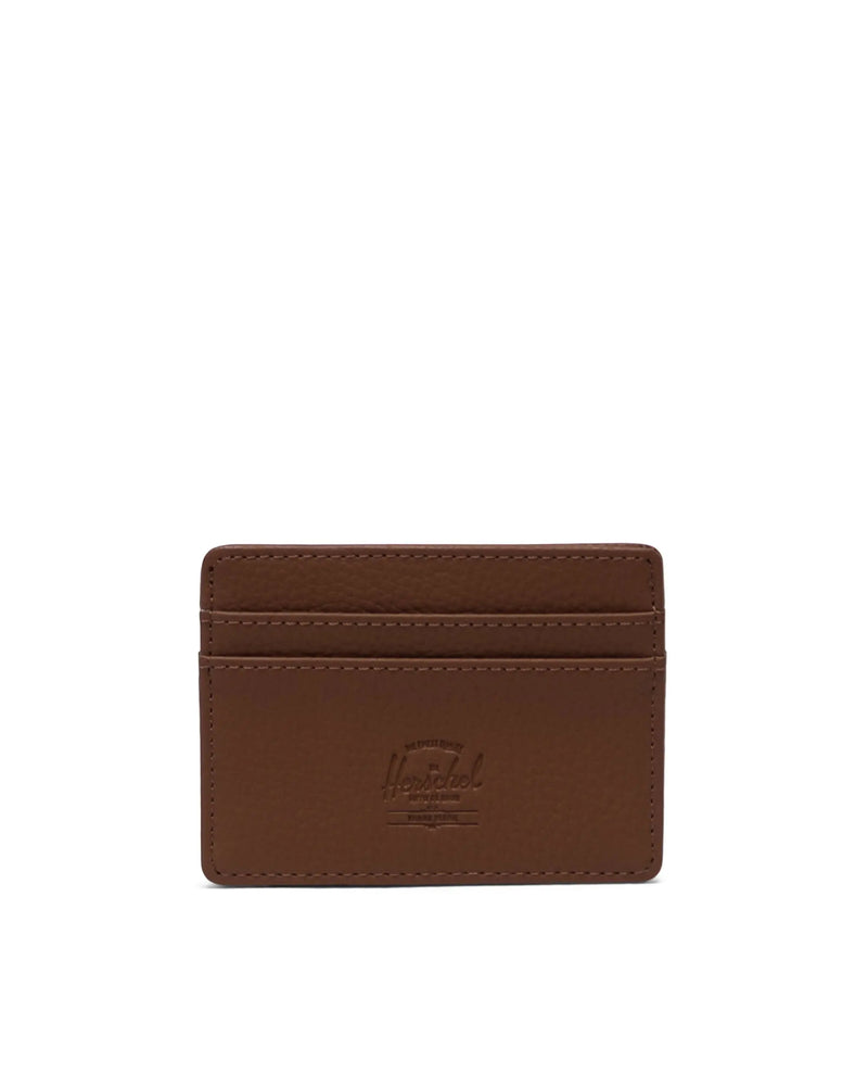 Charlie Cardholder Wallet - Vegan Leather | Saddle Brown