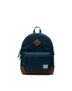Heritage Youth Backpack- Reflecting Pond/Saddle Brown