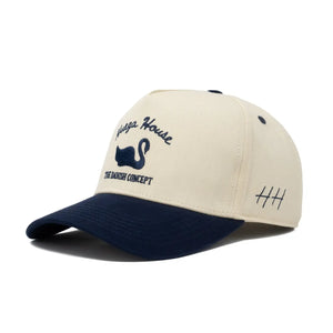 Vintage Swan | Navy & Natural Hat