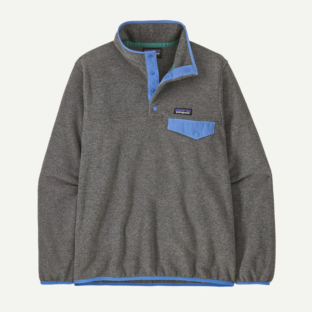 Women's Lightweight Synchilla® Snap-T® Fleece Pullover - Nickel/Abundant Blue