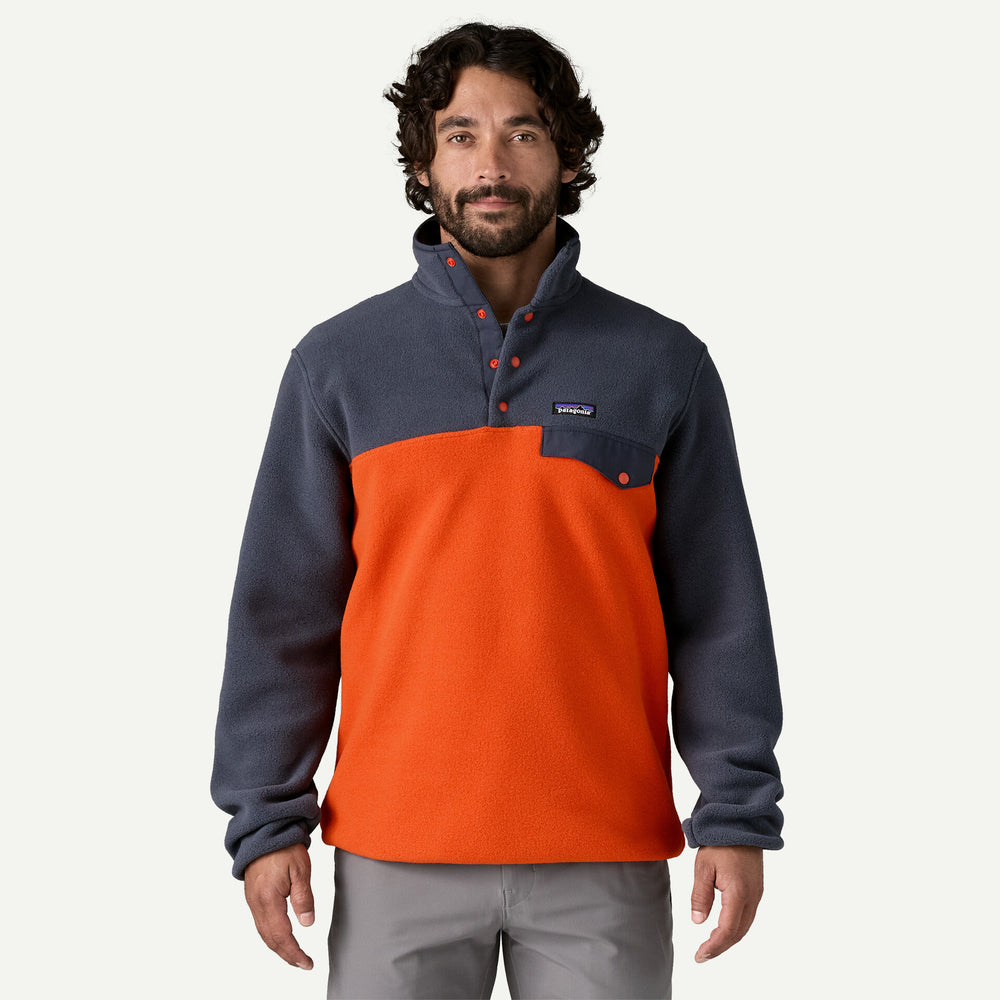 Men's Lightweight Synchilla® Snap-T® Fleece Pullover | Pollinator Orange