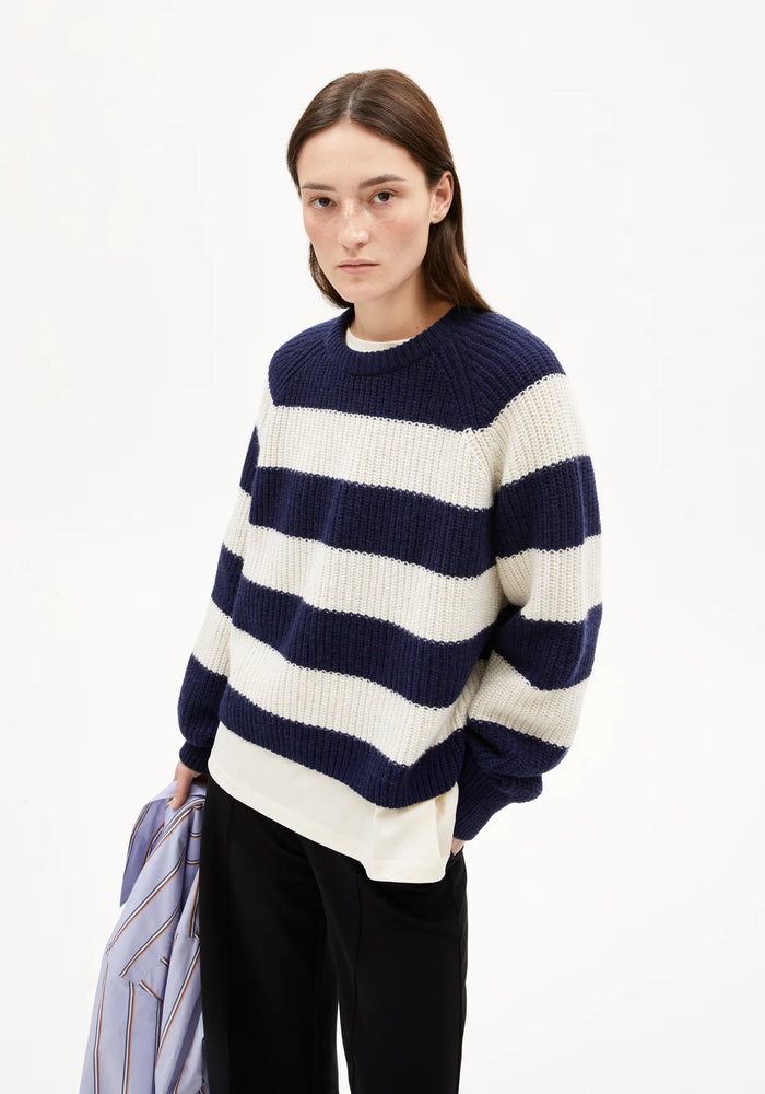 KAAGI STRIPES Knit - Tinted Navy