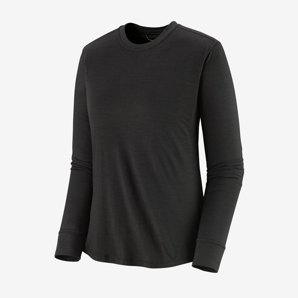 Women's Long-Sleeved Capilene® Cool Merino Shirt. -Black