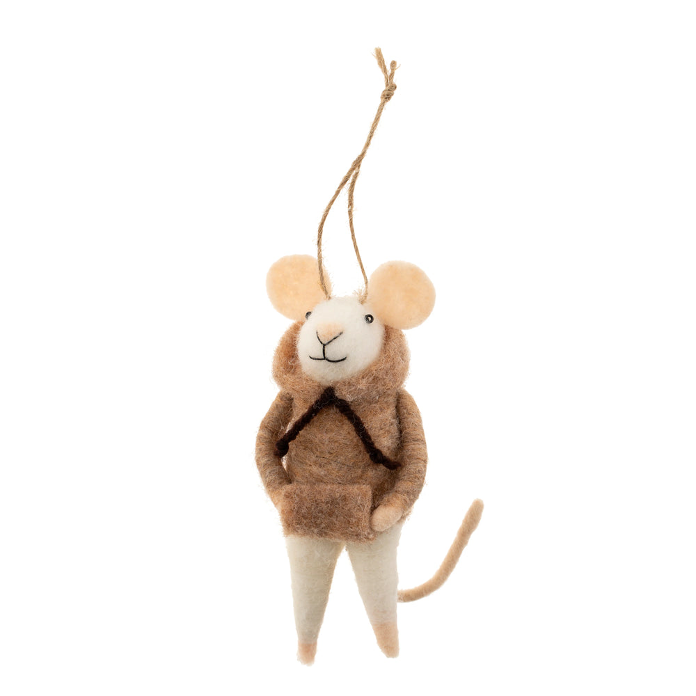 Hoodie Harrison Mouse Holiday Ornament