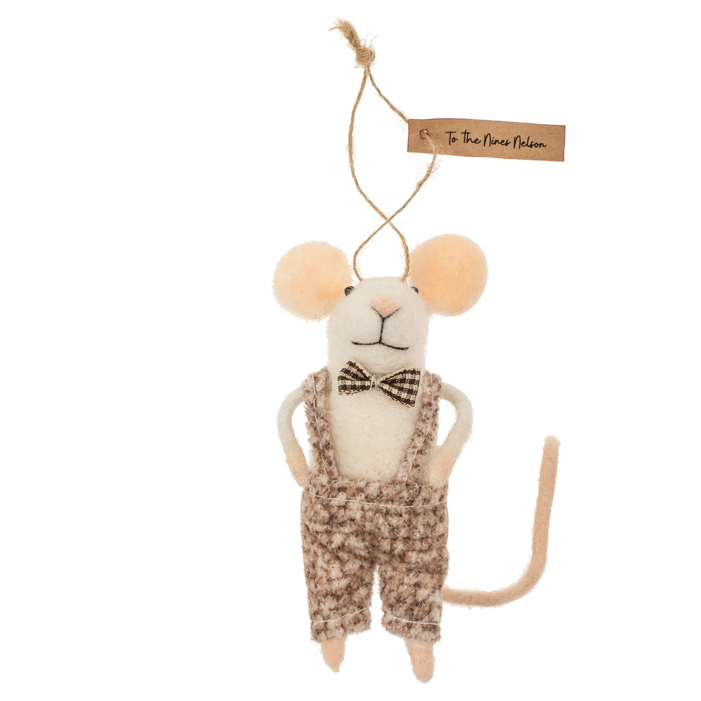 To The Nines Nelson Mouse Holiday Ornament