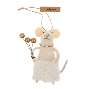 Wintery Winnie Mouse Ornament