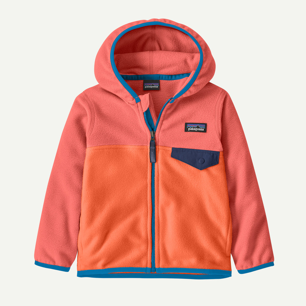 Baby Micro D® Snap-T® Fleece Jacket | Orange Peel