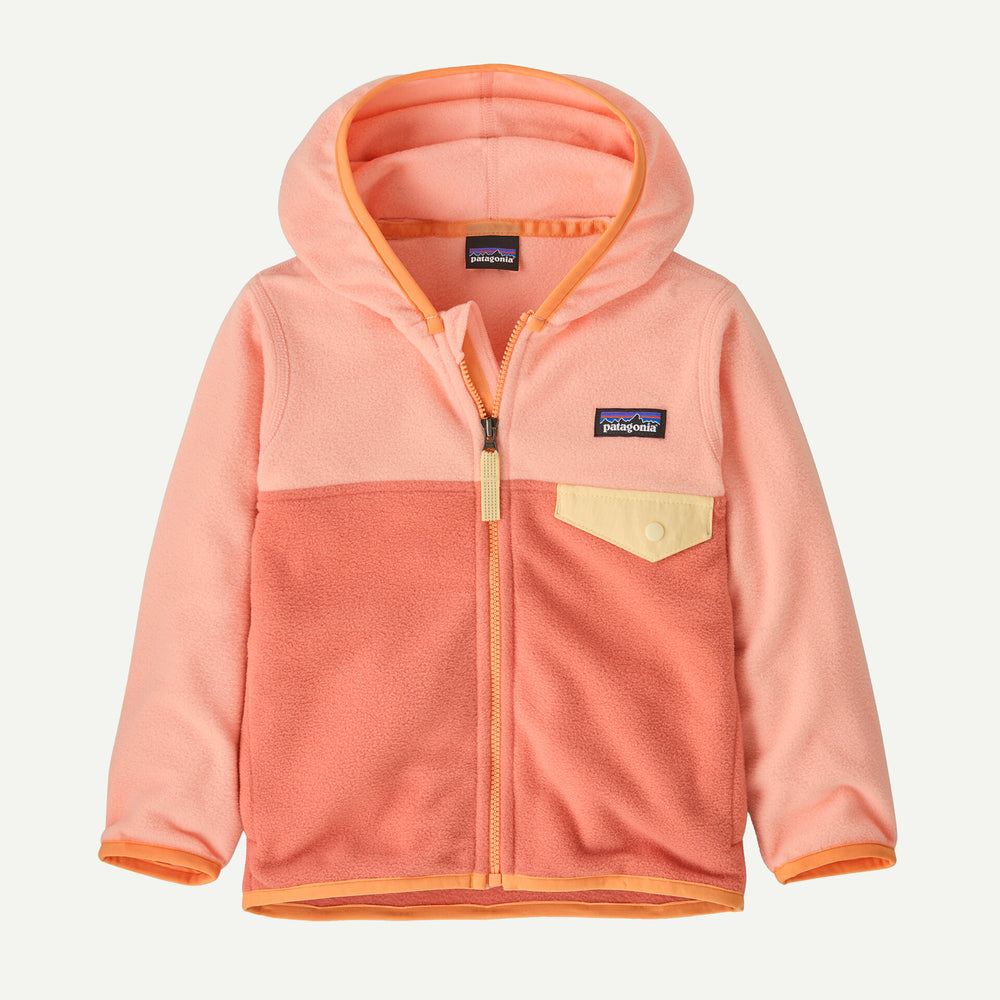 Baby Micro D® Snap-T® Fleece Jacket-  Peak Pink