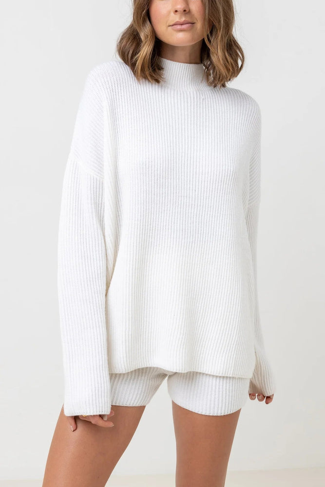 Essential Knit Jumper | White
