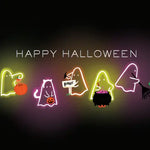 Glowy Ghosts Halloween Card