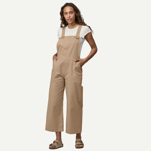 Women's Stand Up® Cropped Overalls | Oar Tan