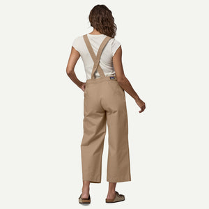 Women's Stand Up® Cropped Overalls | Oar Tan