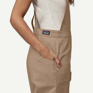 Women's Stand Up® Cropped Overalls | Oar Tan