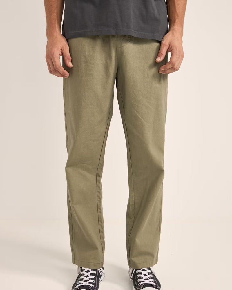 Linen Jam Pant | Olive