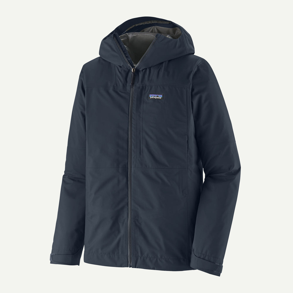 Men's Boulder Fork Rain Jacket- Smolder Blue