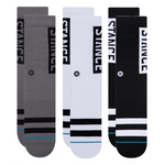 KIDS OG CREW SOCKS 3 PACK- Black/White