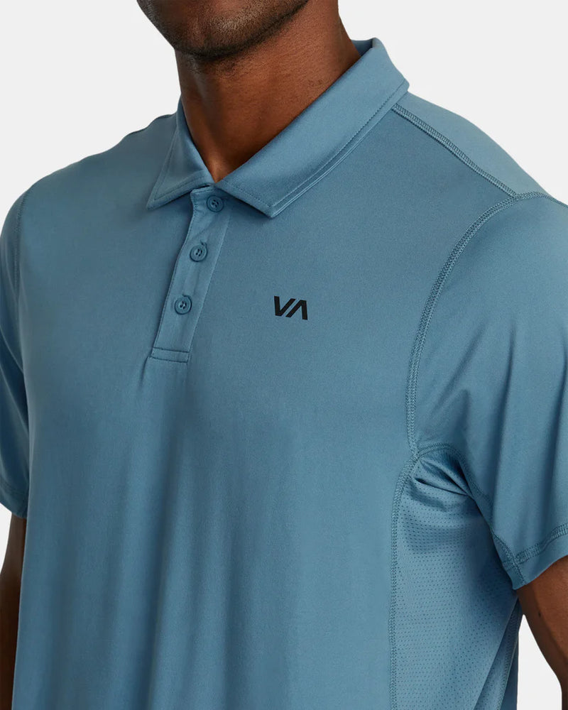 VA Sport Vent Technical Polo Shirt - Glacier VA Sport Vent Technical Polo Shirt - Glacier