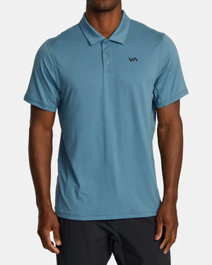 VA Sport Vent Technical Polo Shirt - Glacier VA Sport Vent Technical Polo Shirt - Glacier