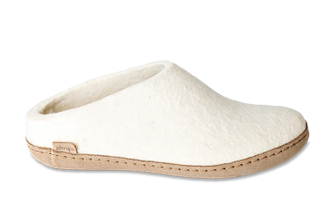 Slip-on Leather Sole - White