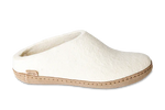 Slip-on Leather Sole - White