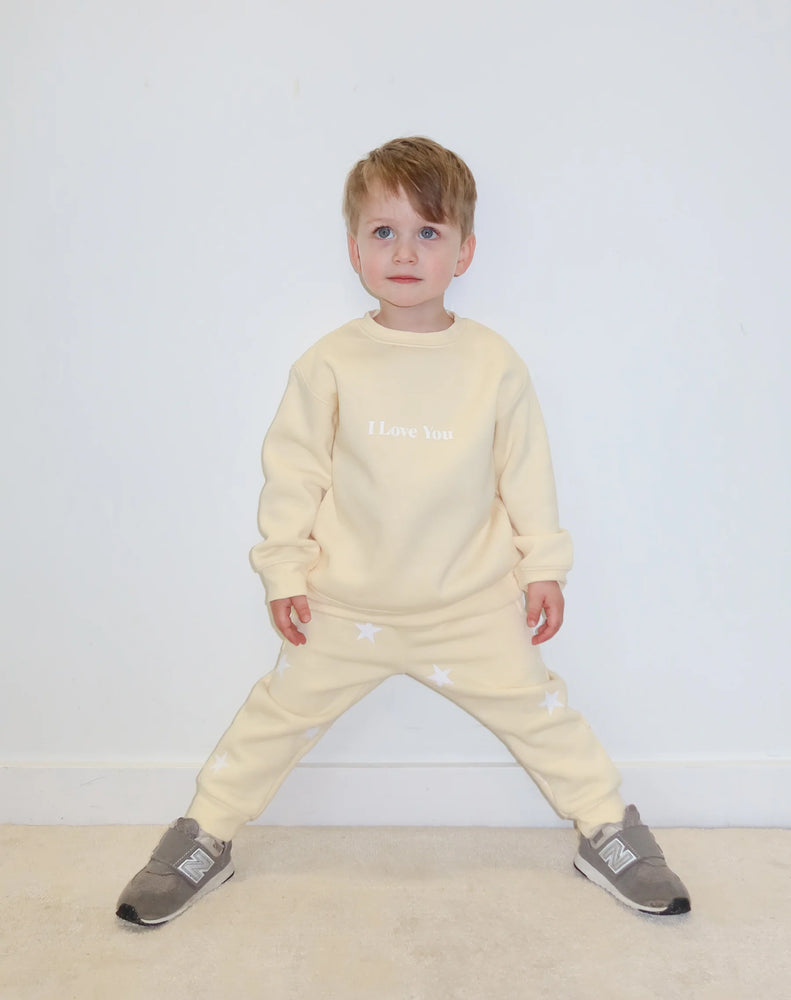 Kid's All Over Star Jogger | Limoncello