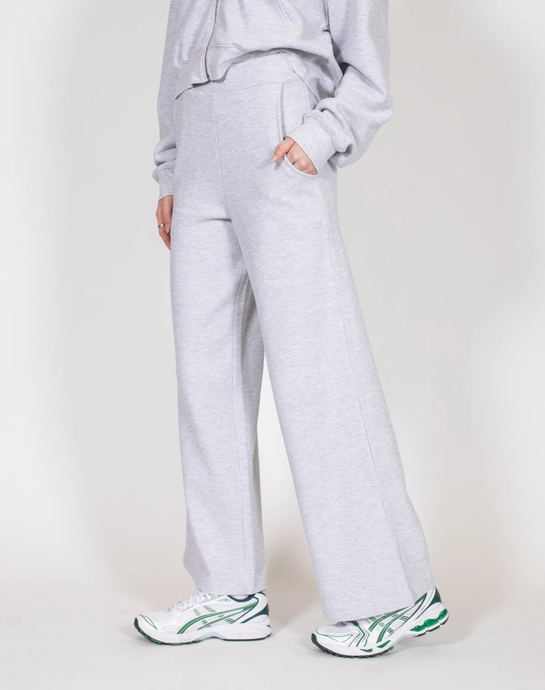 
            
                Load image into Gallery viewer, Waffle Knit Wide Leg Pant - Biscotti
            
        