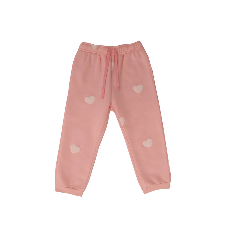 Kids All Over Heart Jogger | Pink
