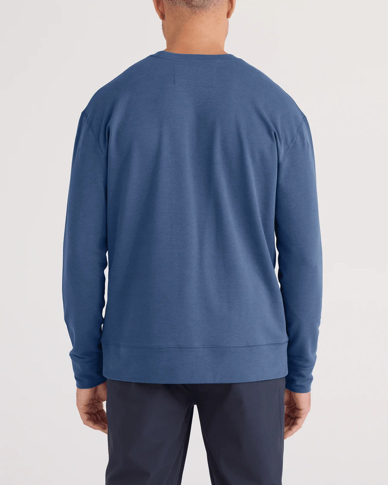 3Six Five Lounge Crew Sweatshirt | Washed Indigo