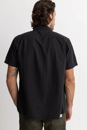 Classic Linen Ss Shirt- Black