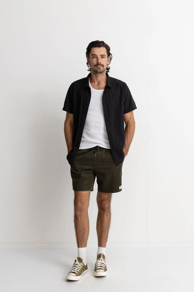 
            
                Load image into Gallery viewer, Classic Linen Ss Shirt- Black
            
        
