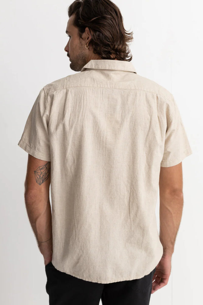 Classic Linen Ss Shirt- Sand
