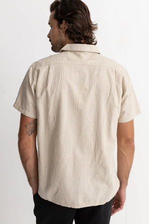 Classic Linen Ss Shirt- Sand