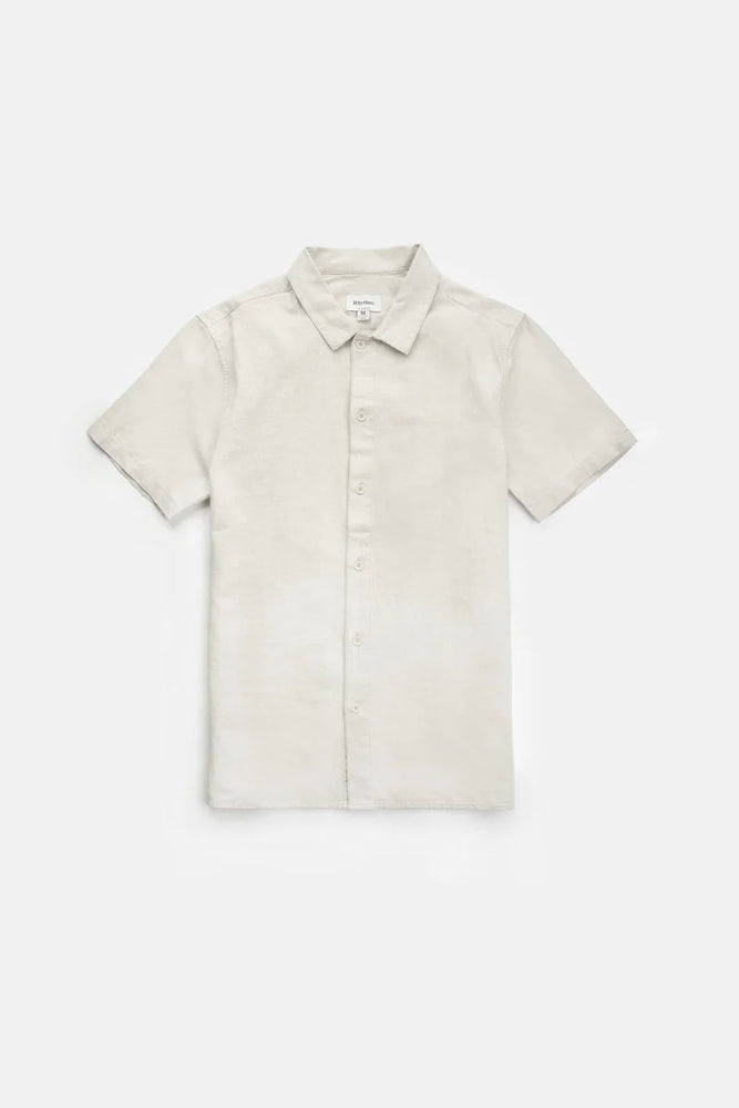 Classic Linen Ss Shirt- Sand
