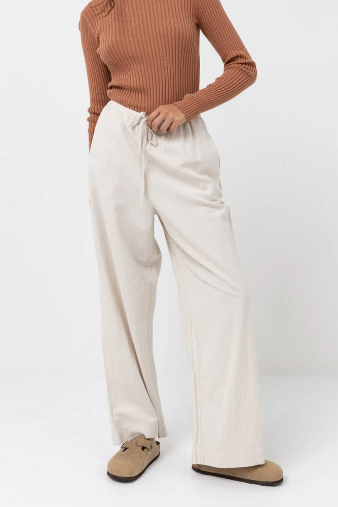 Classic Drawstring Pant- Oat