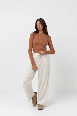 Classic Drawstring Pant- Oat