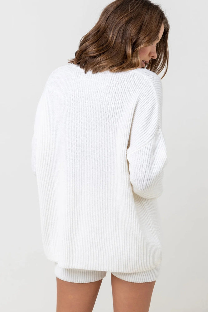 Essential Knit Jumper | White
