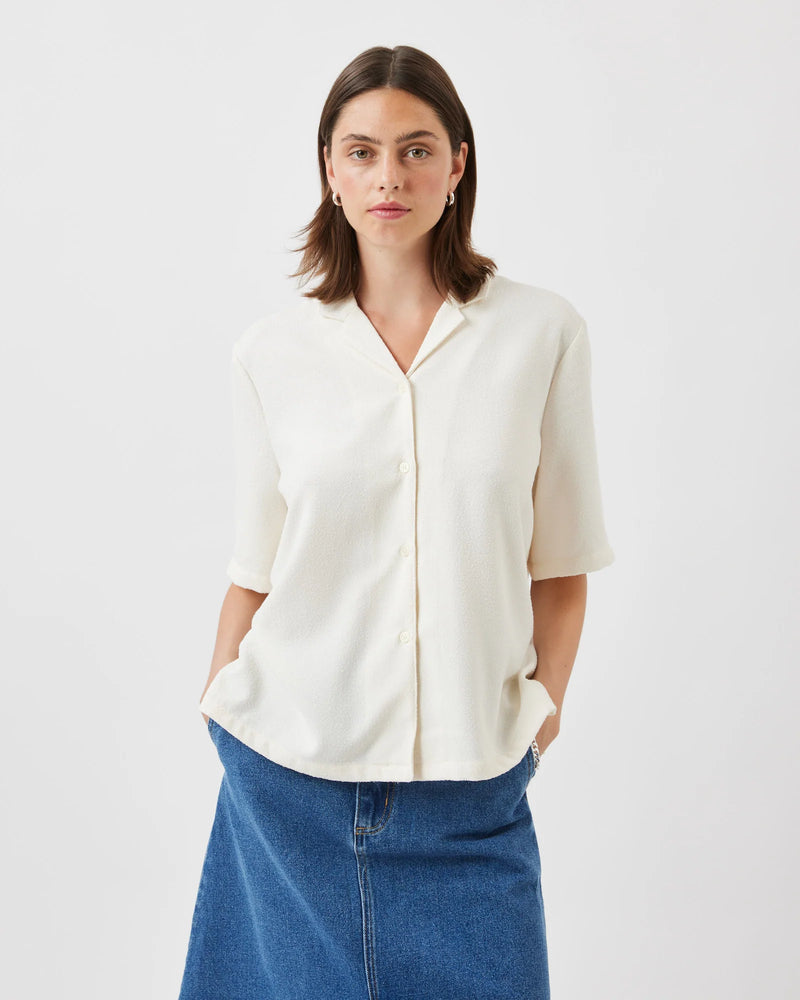 Elvas Short Sleeve Shirt - Coco Milk