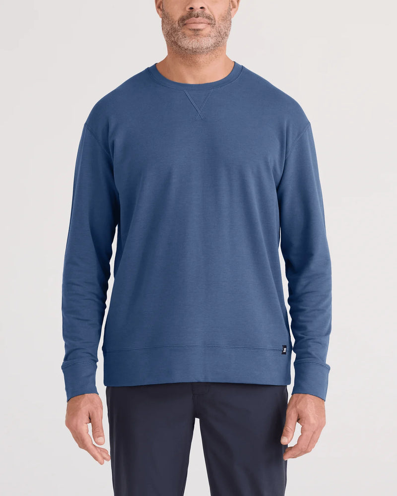 3Six Five Lounge Crew Sweatshirt | Washed Indigo