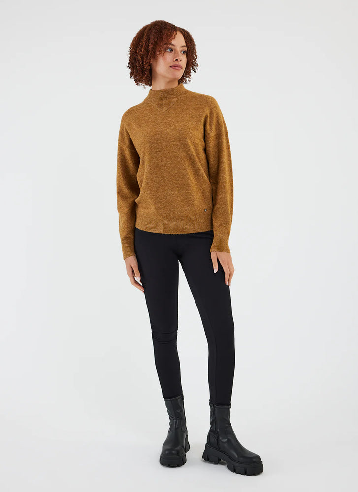 Anvik High Neck Sweater - Dijon Heather