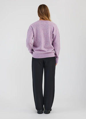 Aniak V-Neck Sweater - Malva Heather