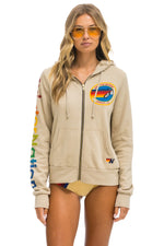 Aviator Nation Zip Hoodie - Sand