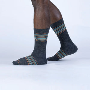 Elwood Crew Sock-Charcoal