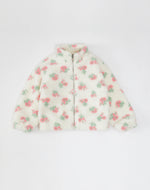 Kids Floral Sherpa Jacket