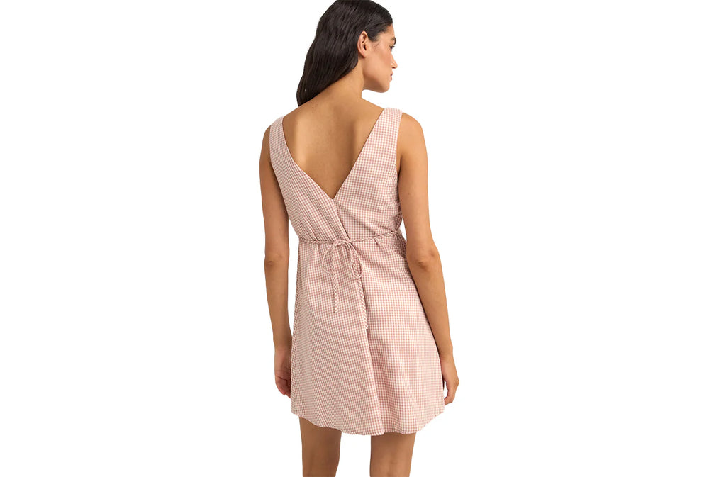 
            
                Load image into Gallery viewer, Lola Check Mini Dress- Dusty pink
            
        