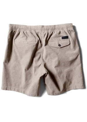 NO SEE UMS CORD ECO 17" ELASTIC WALKSHORT- Oatmeal