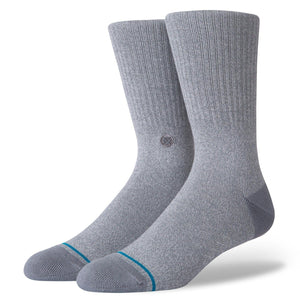 ICON CREW SOCKS- Grey Heather