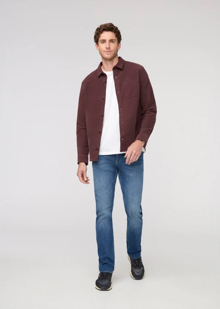 No Sweat Moleskin Shirt - Rich Maroon