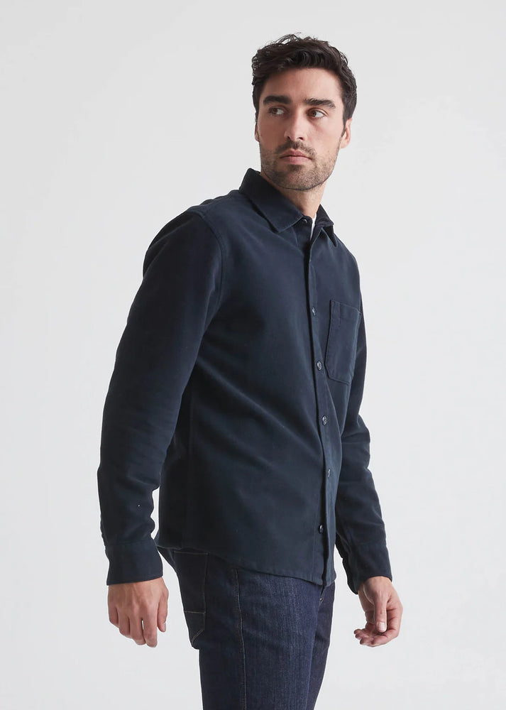 No Sweat Moleskin Shirt - Navy